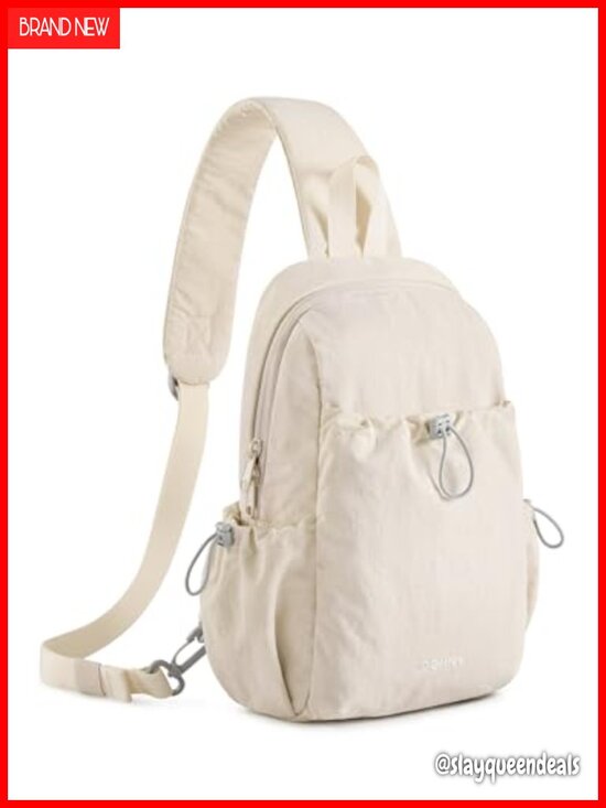 Water Repellent Nylon Crossbody Sling Bag with Adjustable Strap main image 6